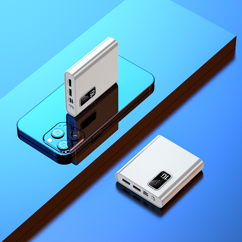 Banco de energía de carga súper rápida 10000mah Pd66w Hd Cargador portátil digital Batería externa Banco de energía universal