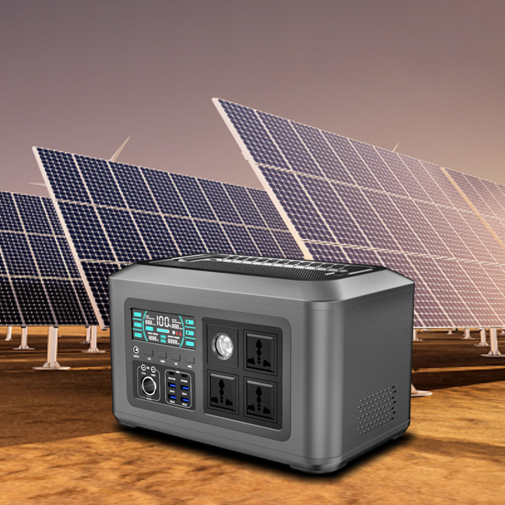 fuente de alimentación al aire libre del almacenamiento de energía solar Lifepo4 de la central eléctrica del generador solar 1000w