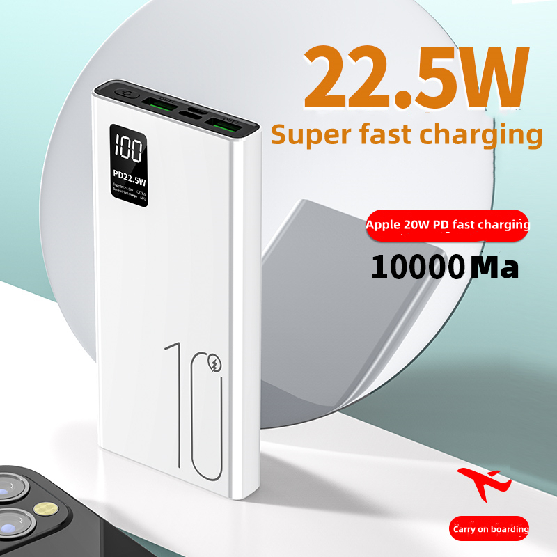 Mini Power Bank 10000mah tipo C Dual Output Pd Phone Charger Power Bank