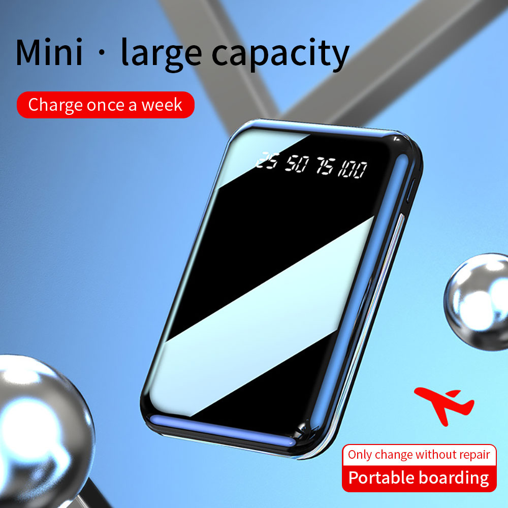 2021 Nuevas llegadas Mini Mobile Dual Usb Power Banks Cargador portátil Tipo-c Power Bank 